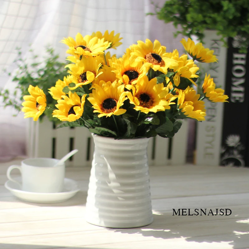 Melsnajsd 7 Heads Plastic Sunflower Artificial Flower Fake Bouquet Simulation Plastic Flowers Decorate Party Wedding Decoration
Melsnajsd 7 Heads Plastic Sunflower Artificial Flower Fake Bouquet Simulation Plastic Flowers Decorate Party Wedding Decoration