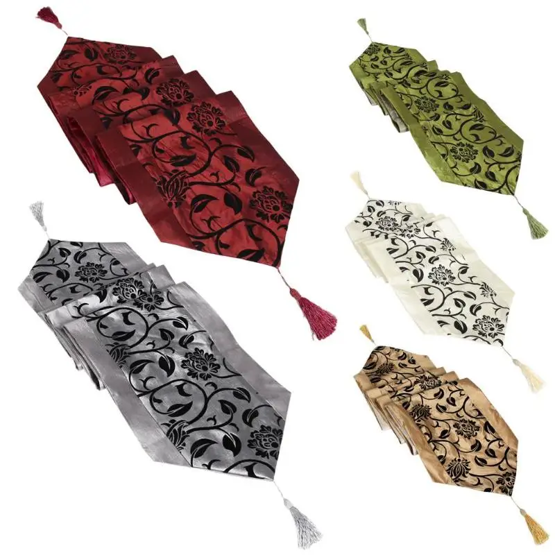 Table Runner Cloth Cover Table Cloth Flower Party Wedding Decoration Raised Flower Blossom Flocked Damask Tablecloth Accessorie
Table Runner Cloth Cover Table Cloth Flower Party Wedding Decoration Raised Flower Blossom Flocked Damask Tablecloth Accessorie