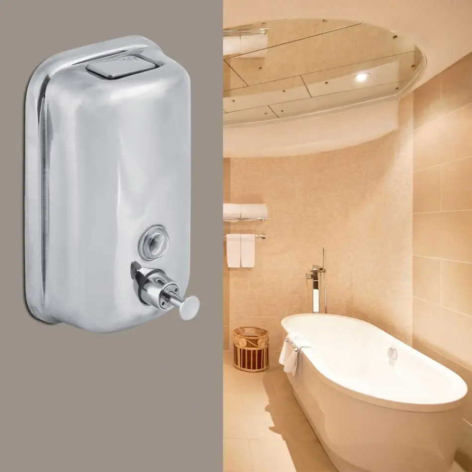 .1 Pcs 800/1000mL Wall Soap Lotion Dispenser Bathroom Wall Mounted Stainless Steel Soap Liquid/Shampoo Lotion Dispenser Tool
.1 Pcs 800/1000mL Wall Soap Lotion Dispenser Bathroom Wall Mounted Stainless Steel Soap Liquid/Shampoo Lotion Dispenser Tool