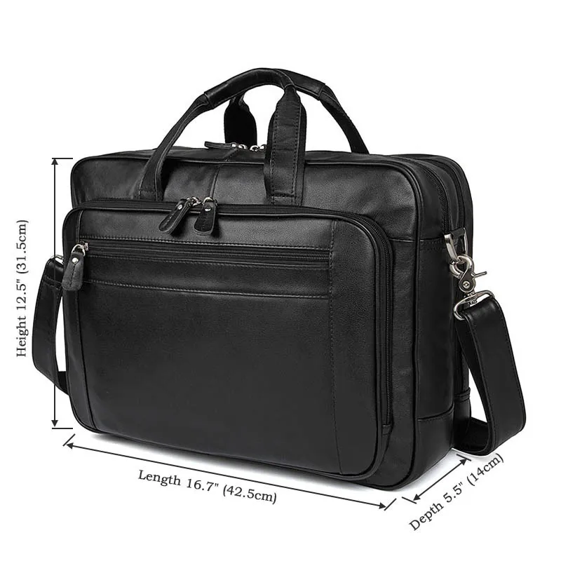 17 Inch Men's Leather Business Bag Top Layer Leather Briefcase 725-40 Large Handbag Computer Bag Men's Messenger Briefcase Bag
17 Inch Men's Leather Business Bag Top Layer Leather Briefcase 725-40 Large Handbag Computer Bag Men's Messenger Briefcase Bag