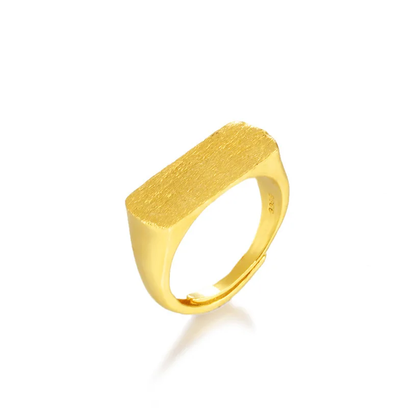 24k Vietnam Sand Gold Rings Minimalism Delicate Frosted Open Rings Fine Jewelry for Men
24k Vietnam Sand Gold Rings Minimalism Delicate Frosted Open Rings Fine Jewelry for Men