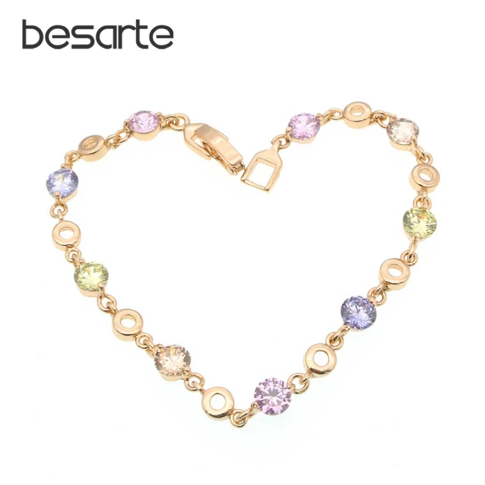 Women Crystal Braclet Gold Bracelet Femme Armbandjes Pulseras Mujer Pulceras Bracciali Donna Gioielli Bileklik Bransoletka B1205
Women Crystal Braclet Gold Bracelet Femme Armbandjes Pulseras Mujer Pulceras Bracciali Donna Gioielli Bileklik Bransoletka B1205