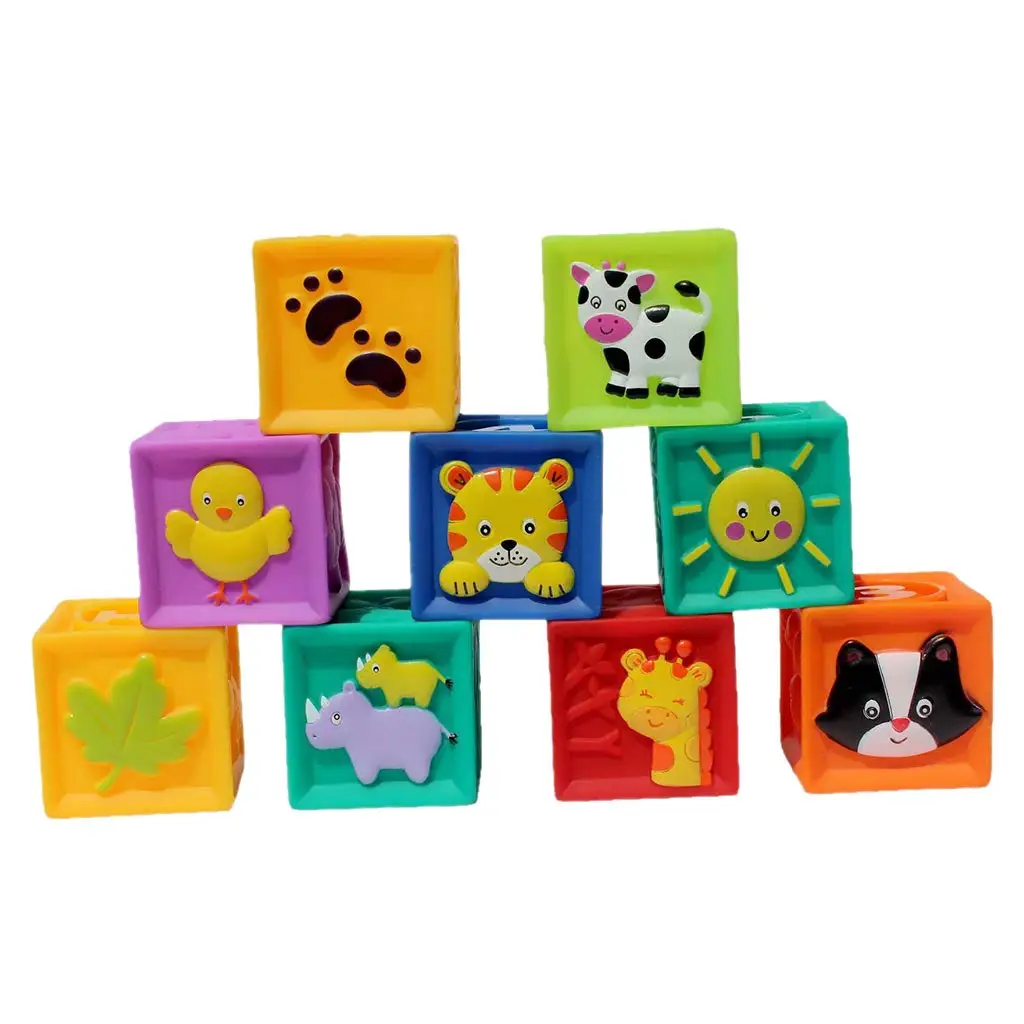 9pcs Silicon Building Blocks Animal Number Cubes Color Shape Recognition Early Learning Educational Toys for Children Kids
9pcs Silicon Building Blocks Animal Number Cubes Color Shape Recognition Early Learning Educational Toys for Children Kids