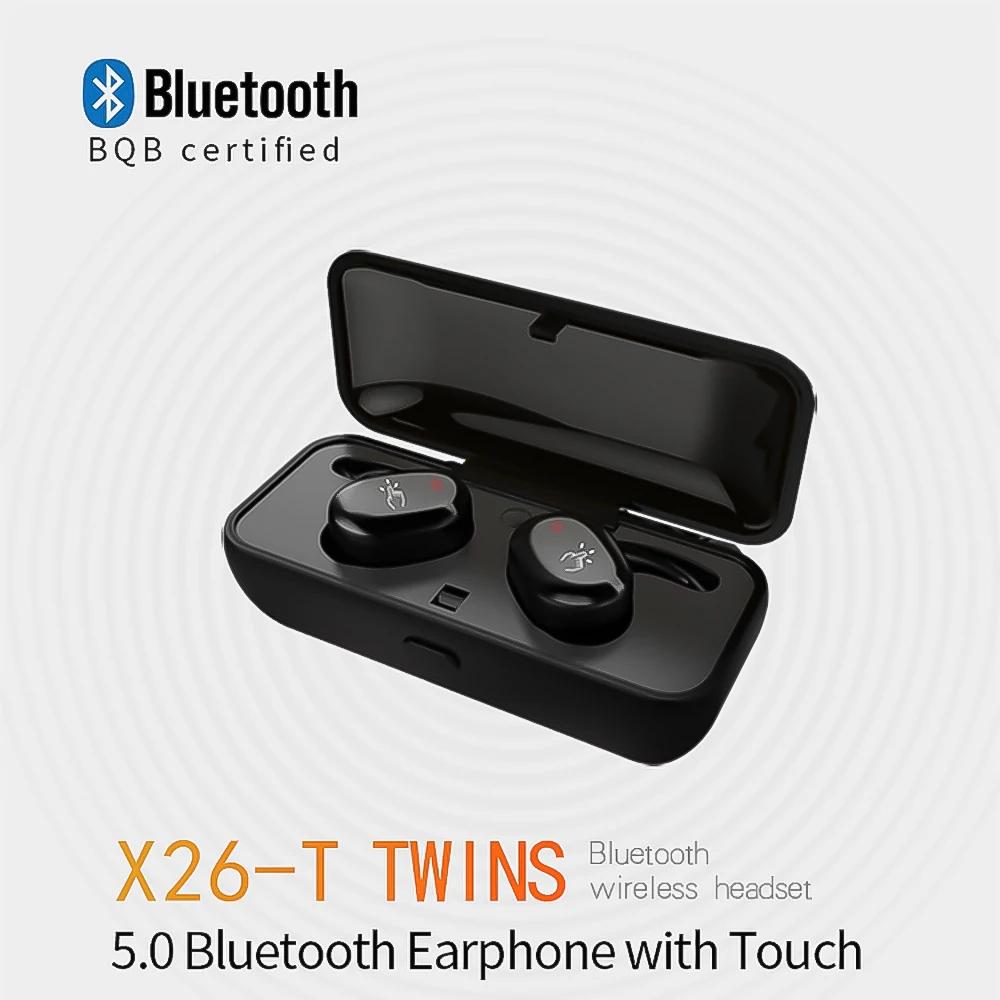 

Bluetooth-гарнитуры Kebidu, спортивные наушники V5.0, мини TWS-наушники с зарядным устройством, беспроводные наушники с микрофоном, для Мобильный теле...