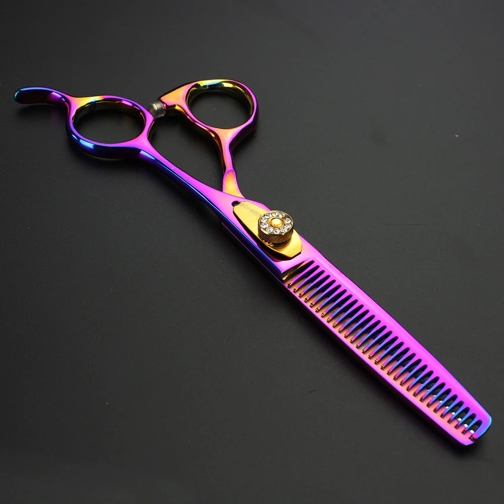 6 inch Purple hair scissors set professional barbershop makas hairdressing cutting shears thinning cliper high quality comb case
6 inch Purple hair scissors set professional barbershop makas hairdressing cutting shears thinning cliper high quality comb case
