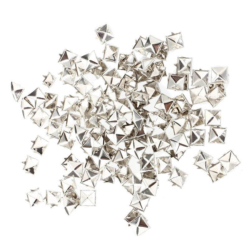 100 X silver Rivets studs square for Bags Shoes Gloves 9mm Ideal for the decoration of its leather products such as belts for
100 X silver Rivets studs square for Bags Shoes Gloves 9mm Ideal for the decoration of its leather products such as belts for