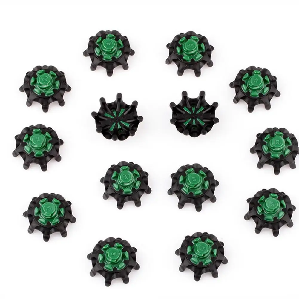 Mounchain 14 Pcs/set Golf Shoes Spikes Spinning Nails Fast rotating Nails black and green
Mounchain 14 Pcs/set Golf Shoes Spikes Spinning Nails Fast rotating Nails black and green