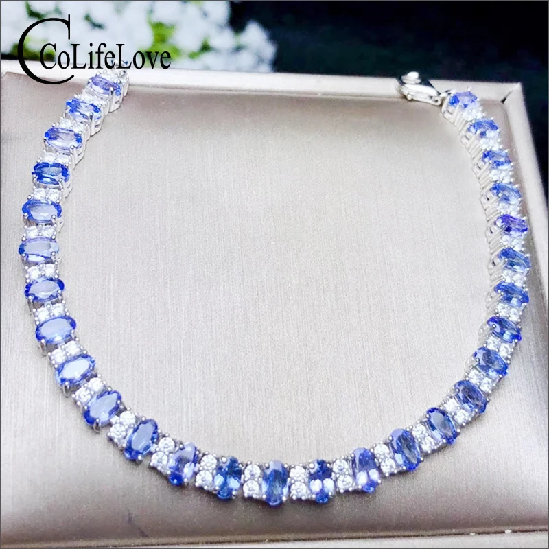 Fashion silver tanzanite bracelet 28 pcs natural tanzanite silver bracelet for wedding 925silver tanzanite jewelry gift for girl
Fashion silver tanzanite bracelet 28 pcs natural tanzanite silver bracelet for wedding 925silver tanzanite jewelry gift for girl