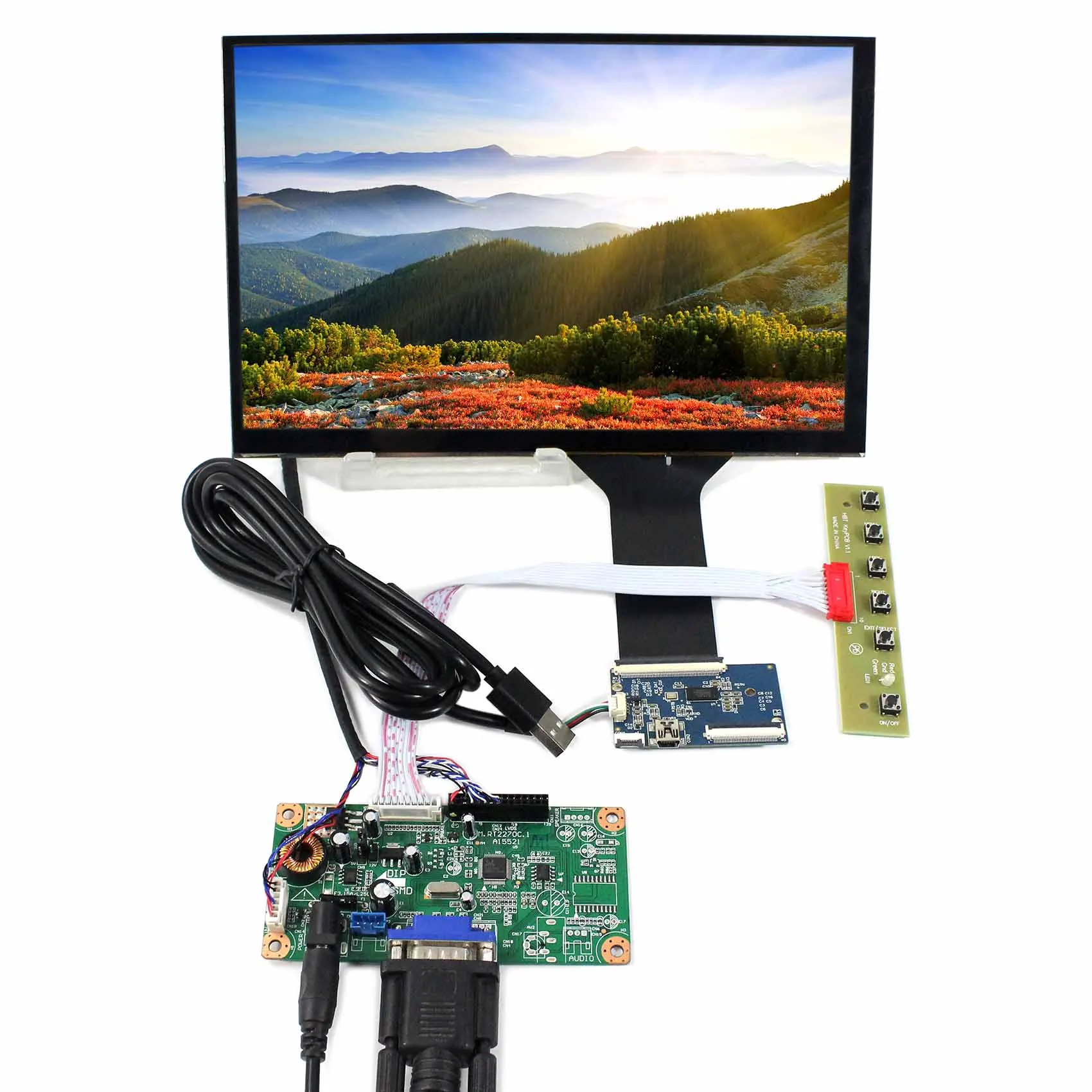 10.1" 1280x800 LP101WX1 or B101EW05 Capacitive Touch LCD Screen with VGA LCD Driver Board
10.1" 1280x800 LP101WX1 or B101EW05 Capacitive Touch LCD Screen with VGA LCD Driver Board