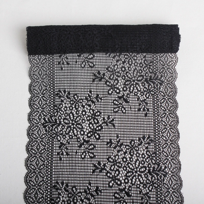 6Yards 21cm White black Elastic mesh Lace Fabric Stretch Trims Ribbon underclothes Garment Clothing underwear Sewing Accessories
6Yards 21cm White black Elastic mesh Lace Fabric Stretch Trims Ribbon underclothes Garment Clothing underwear Sewing Accessories