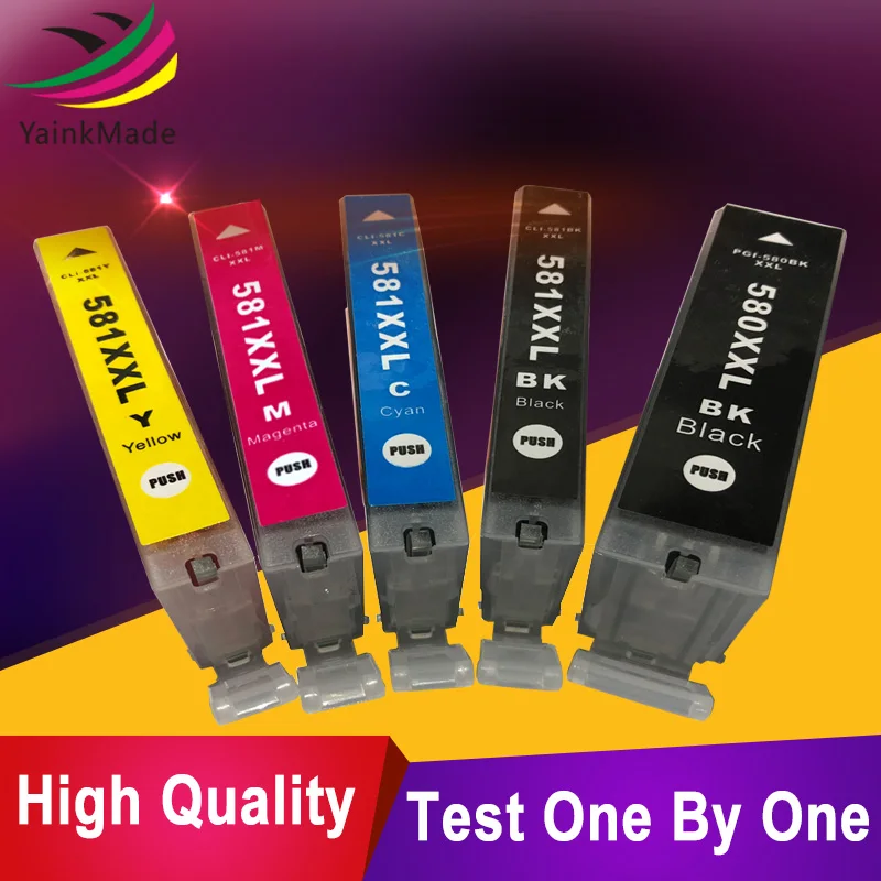 5PK PGI-580 CLI-581 Compatible ink Cartridge For Canon PGI 580 CLI 581 TS8152 TS9150 TS9155 TR7550 TS6150 inkjet printer
5PK PGI-580 CLI-581 Compatible ink Cartridge For Canon PGI 580 CLI 581 TS8152 TS9150 TS9155 TR7550 TS6150 inkjet printer