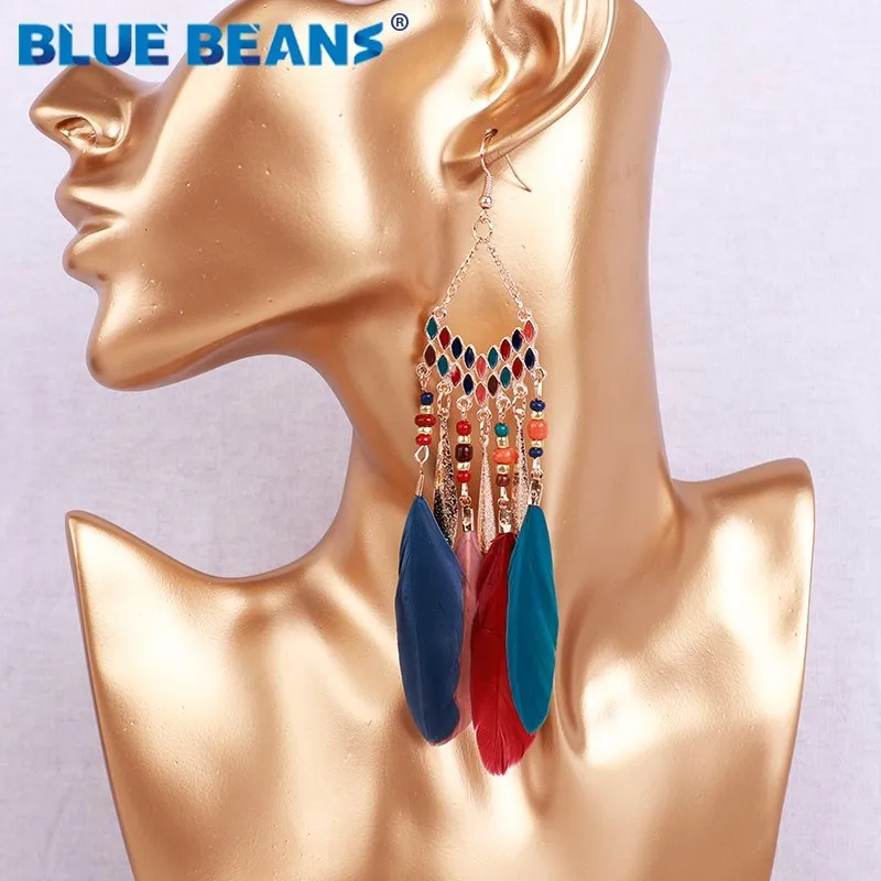 Feather Tassel earrings women accessories bohemian statement luxury long earring handmade geometric fashion wedding boho dangle
Feather Tassel earrings women accessories bohemian statement luxury long earring handmade geometric fashion wedding boho dangle