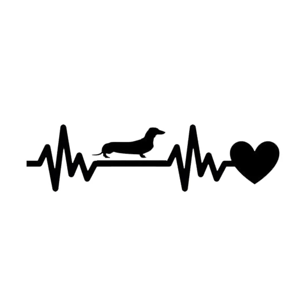 19cm*5cm Dachshund Heartbeat Funny Car Sticker decal car styling Exterior Accessories for Car or Motorcycle
19cm*5cm Dachshund Heartbeat Funny Car Sticker decal car styling Exterior Accessories for Car or Motorcycle