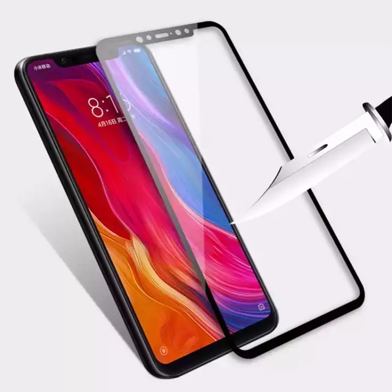 3D полное клейкое Покрытие Закаленное стекло для Xiaomi Pocophone F1 Mi 8 SE Lite A2 Защитная