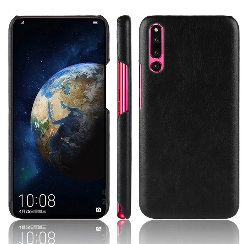 Чехол для Huawei P 30 P30 жесткий чехол с узором Личи из поликарбоната и искусственной