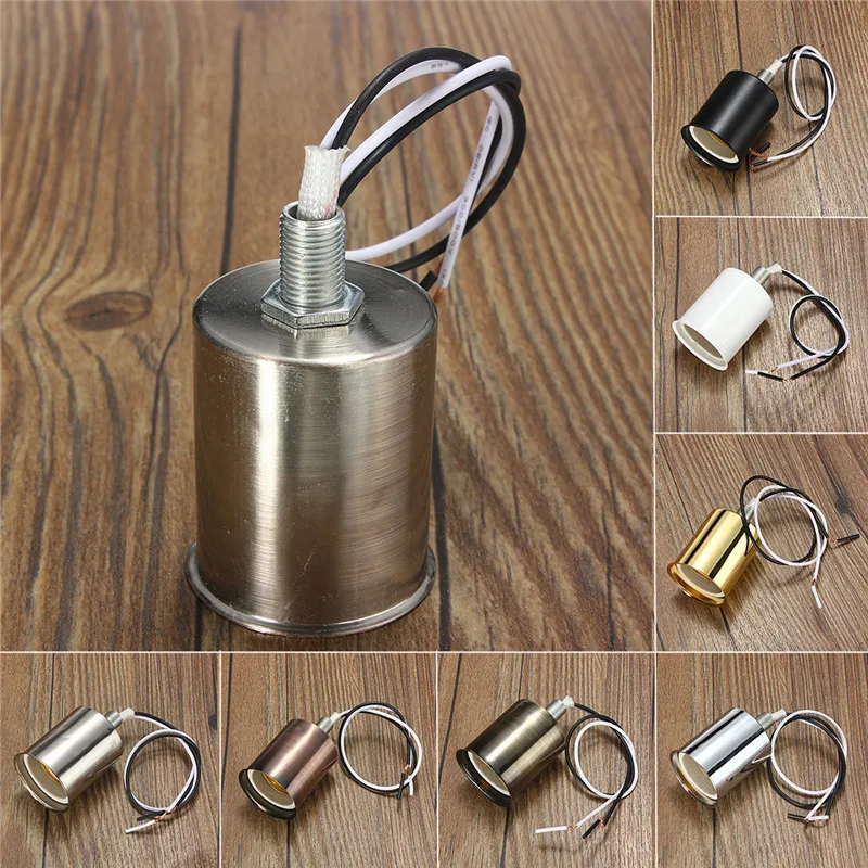 New 220V Lamp Base E27 Vintage Retro Antique Edison Ceramic Screw Bulb Hang Socket Lamp Base Holder Light Fitting With Wire
New 220V Lamp Base E27 Vintage Retro Antique Edison Ceramic Screw Bulb Hang Socket Lamp Base Holder Light Fitting With Wire