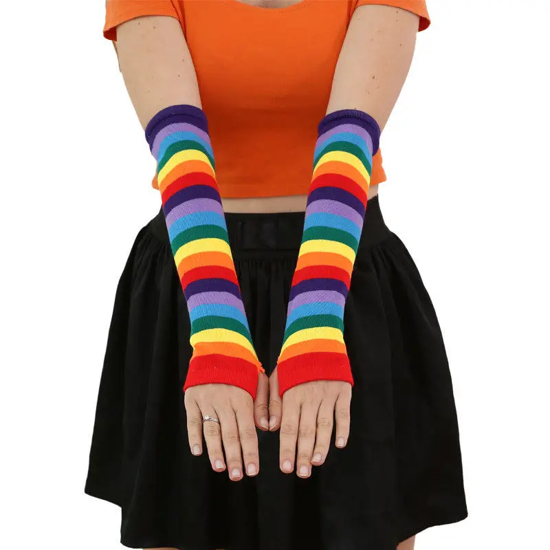 Women Stockings Cute Cotton Thigh High Mixed Colored Rainbow Striped Long Stockings Knitted Ladies Over The Knee Socks
Women Stockings Cute Cotton Thigh High Mixed Colored Rainbow Striped Long Stockings Knitted Ladies Over The Knee Socks