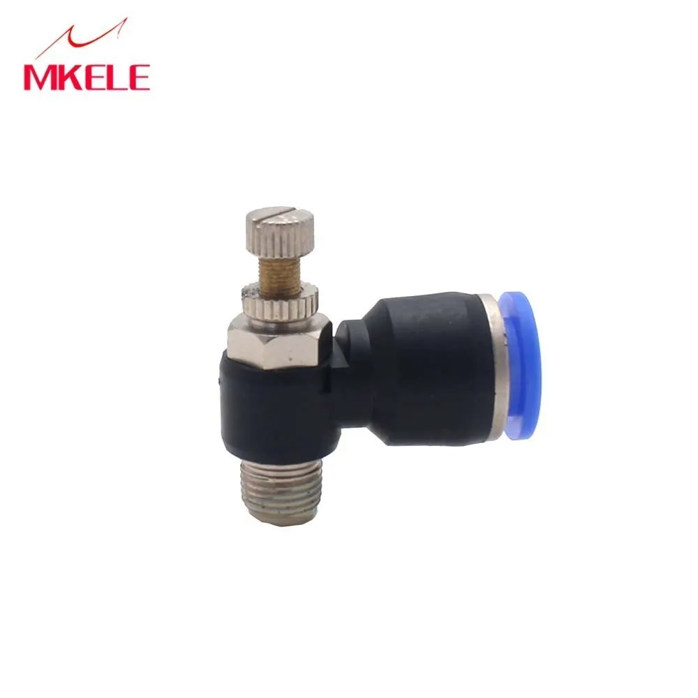 SL10-01 Pneumatic Throttle Push In Speed Controller Valve 10mm To 1/8'' Male Thread Air Hose Fittings And Connectors
SL10-01 Pneumatic Throttle Push In Speed Controller Valve 10mm To 1/8'' Male Thread Air Hose Fittings And Connectors