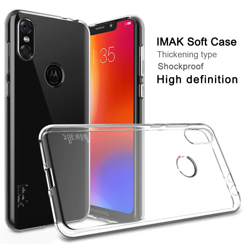Мягкие прозрачные чехлы IMAK из ТПУ для Motorola Moto P30 Play Note прозрачный чехол телефона