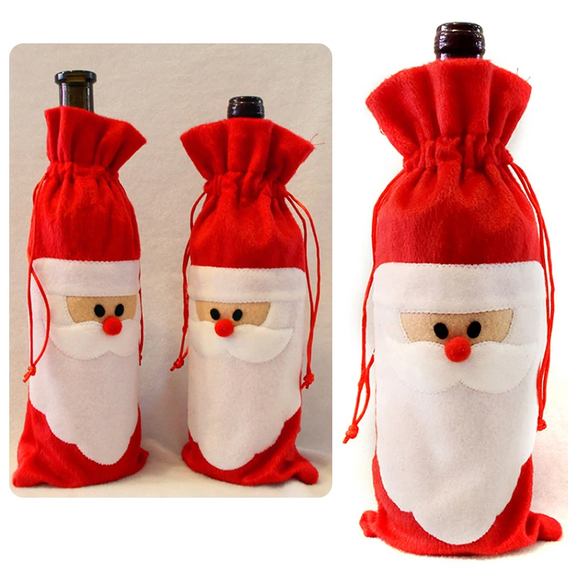 Крышка для бутылки с красным вином сумок украшение дома вечерние Merry Санта Клаус Рождественский новогодний декор
Крышка для бутылки с красным вином сумок украшение дома вечерние Merry Санта Клаус Рождественский новогодний декор