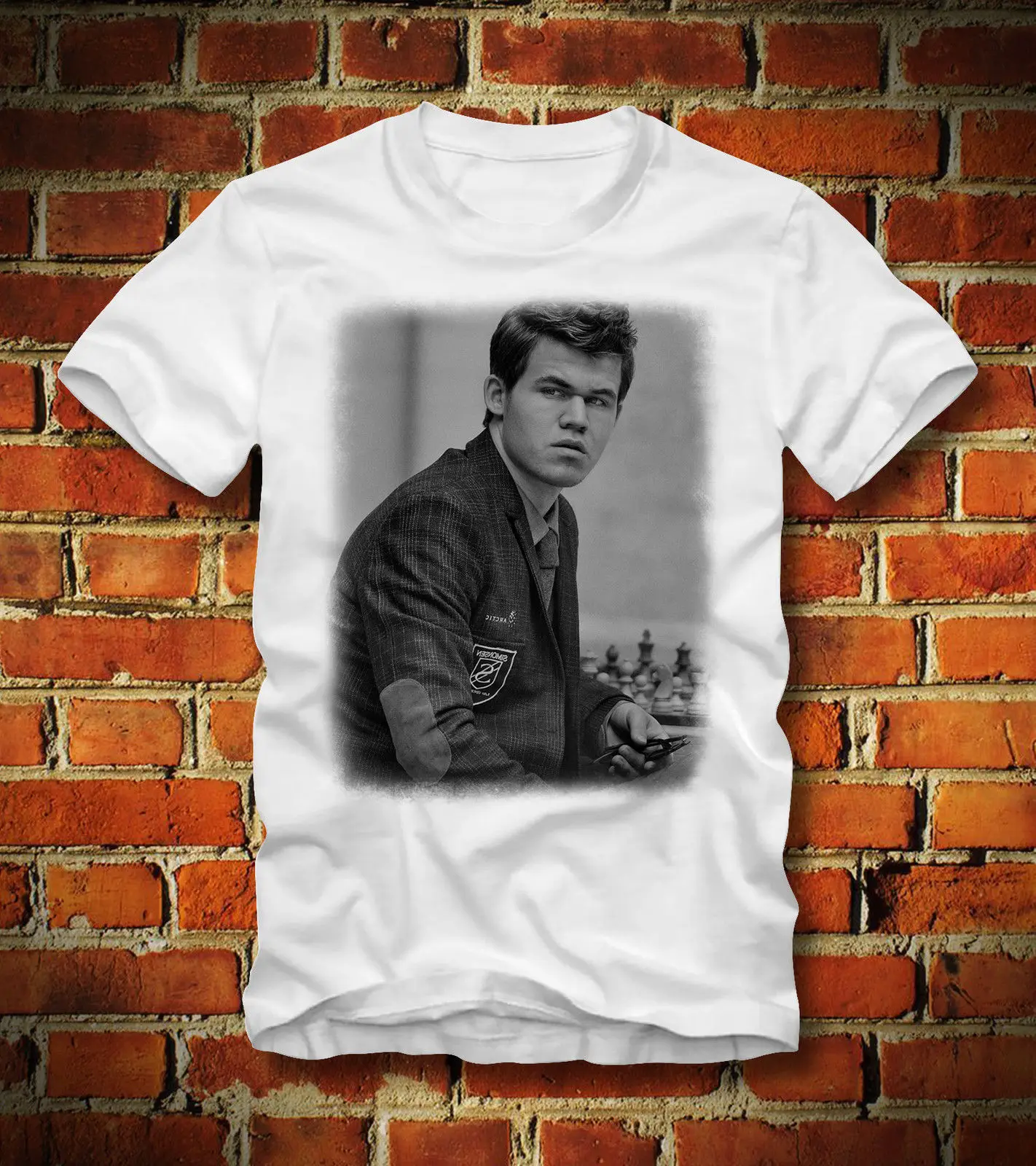 Футболка SCHACH CHESS MAGNUS CARLSEN GRANDMASTER KOMODO KASPAROV MINDCool Повседневная футболка для мужчин