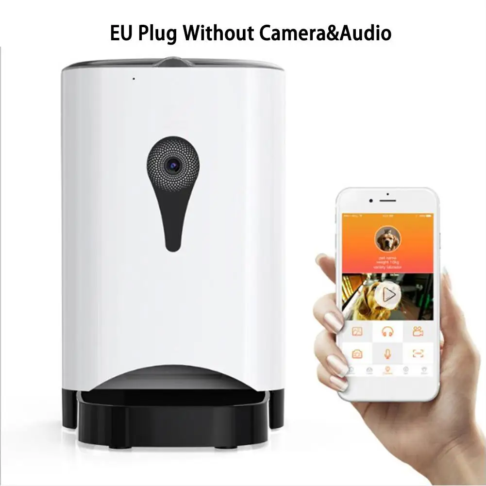 Умная автоматическая кормушка для домашних животных 4 л Wi Fi пульт дистанционного
