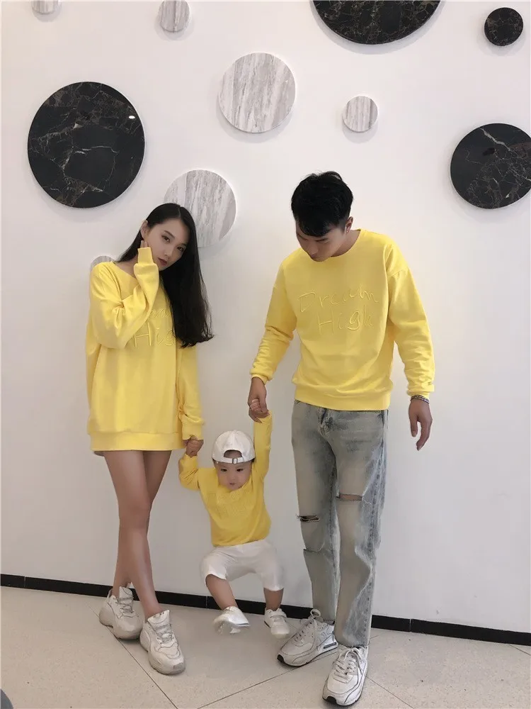 Family Matching Clothes Letter Embroidery Casual Sweatshirts Mother & Kids Pullover Father Son Long Shirt Mommy And Me Clothes
Family Matching Clothes Letter Embroidery Casual Sweatshirts Mother & Kids Pullover Father Son Long Shirt Mommy And Me Clothes