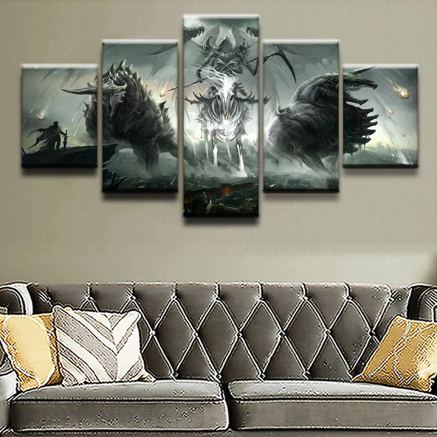 Canvas Wall Art Pictures Living Room Decorative Framework 5 Pieces Demon Grim Reaper Knight Painting HD Prints Abstract Poster
Canvas Wall Art Pictures Living Room Decorative Framework 5 Pieces Demon Grim Reaper Knight Painting HD Prints Abstract Poster
