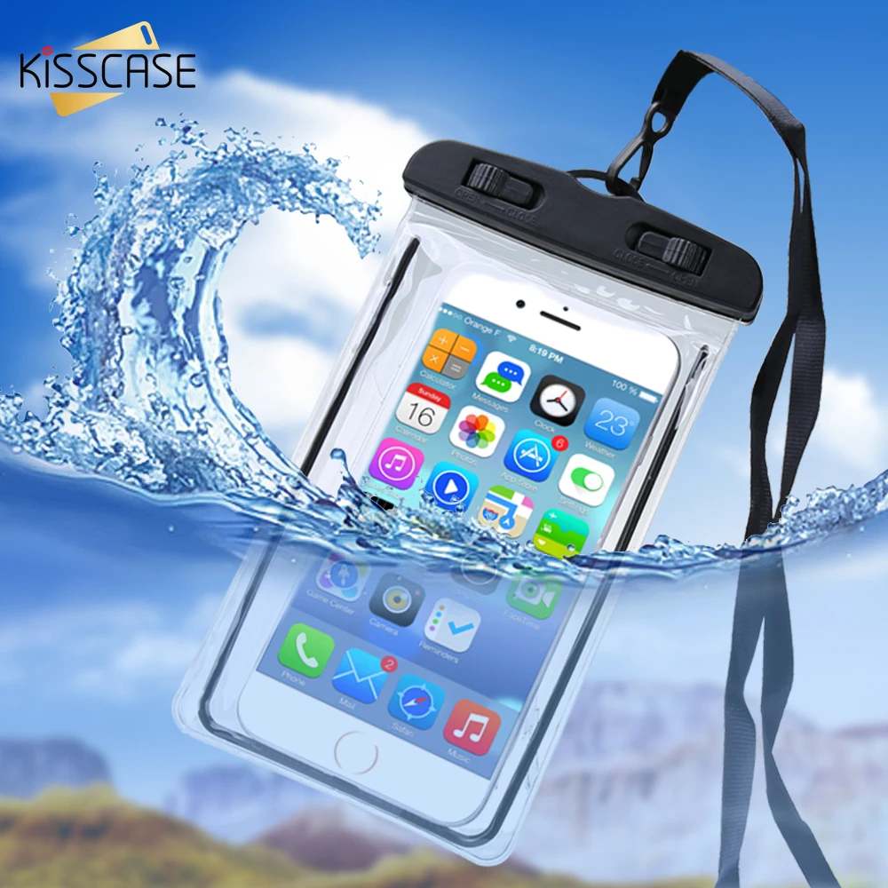 Водонепроницаемый чехол KISSCASE для Xiaomi Mi8 Mi 9 8 A2 Lite светящийся подводный телефона