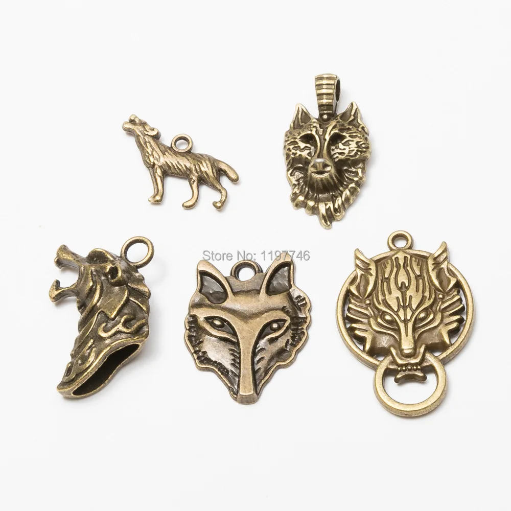 Wolf Head Charm Pendant 3D Wolf 10 pcs Various Antique Bronze Tone Metal Zinc Alloy for Diy Jewelry Making Animal Wolf
Wolf Head Charm Pendant 3D Wolf 10 pcs Various Antique Bronze Tone Metal Zinc Alloy for Diy Jewelry Making Animal Wolf