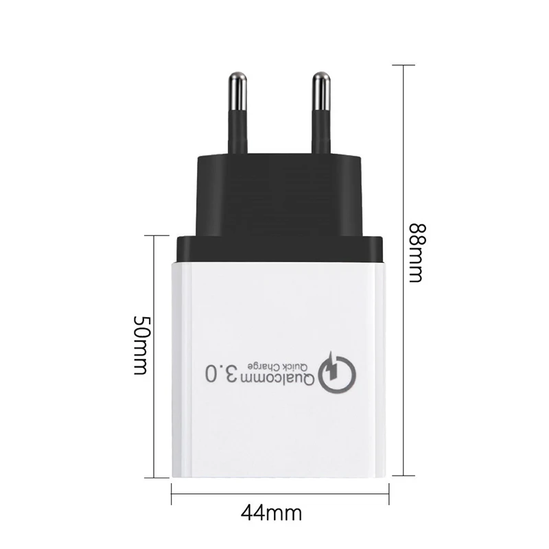 USB Quick charge 3 0 5V 2.1A для iPhone 7 8 EU US Plug быстрое зарядное устройство мобильного телефона