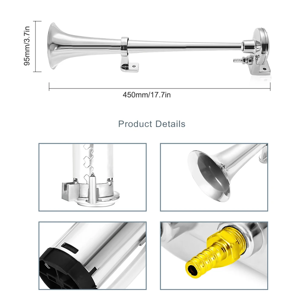 150DB 17 inch Single Trumpet Air Horn 12V Compressor Super Loud for Car Truck Claxon Horn Free Dropship
150DB 17 inch Single Trumpet Air Horn 12V Compressor Super Loud for Car Truck Claxon Horn Free Dropship