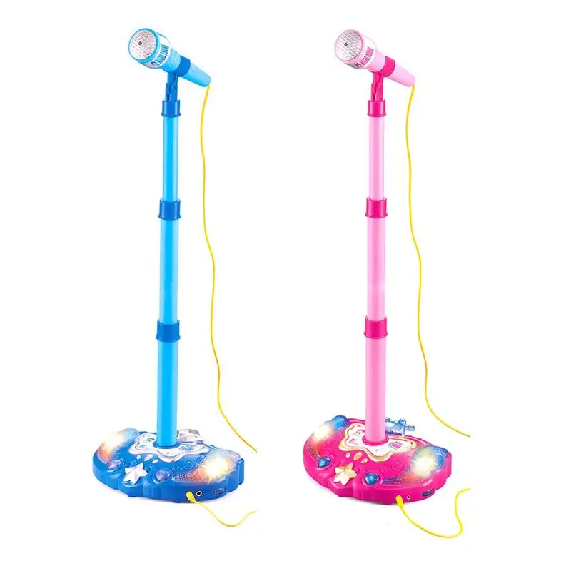 Musical Toy Single Microphone Karaoke Singing Adjustable Holder with Flashing Stage Lighting and Pedals Connect to Mobile Phone
Musical Toy Single Microphone Karaoke Singing Adjustable Holder with Flashing Stage Lighting and Pedals Connect to Mobile Phone