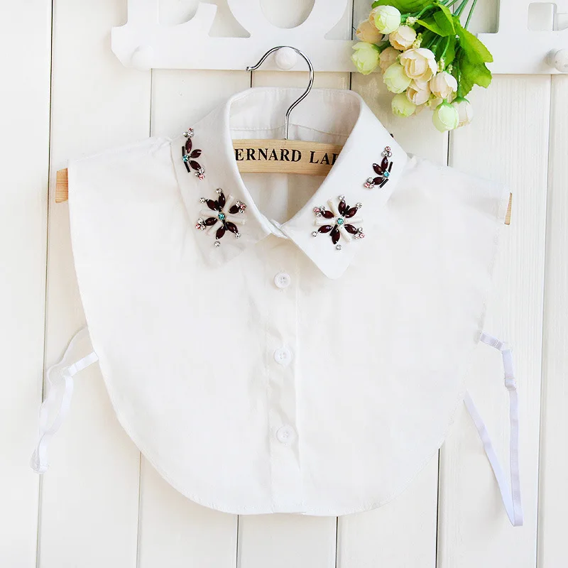 Cotton Nail Pearl Dickie Shirt Woman All-match. Flowers And Plants Thickness Sweater Decoration Shirts Wholesale Drop shipping
Cotton Nail Pearl Dickie Shirt Woman All-match. Flowers And Plants Thickness Sweater Decoration Shirts Wholesale Drop shipping