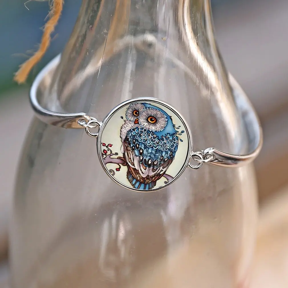 Винтажный браслет с подвеской в виде совы модный Индивидуальный Женский женская