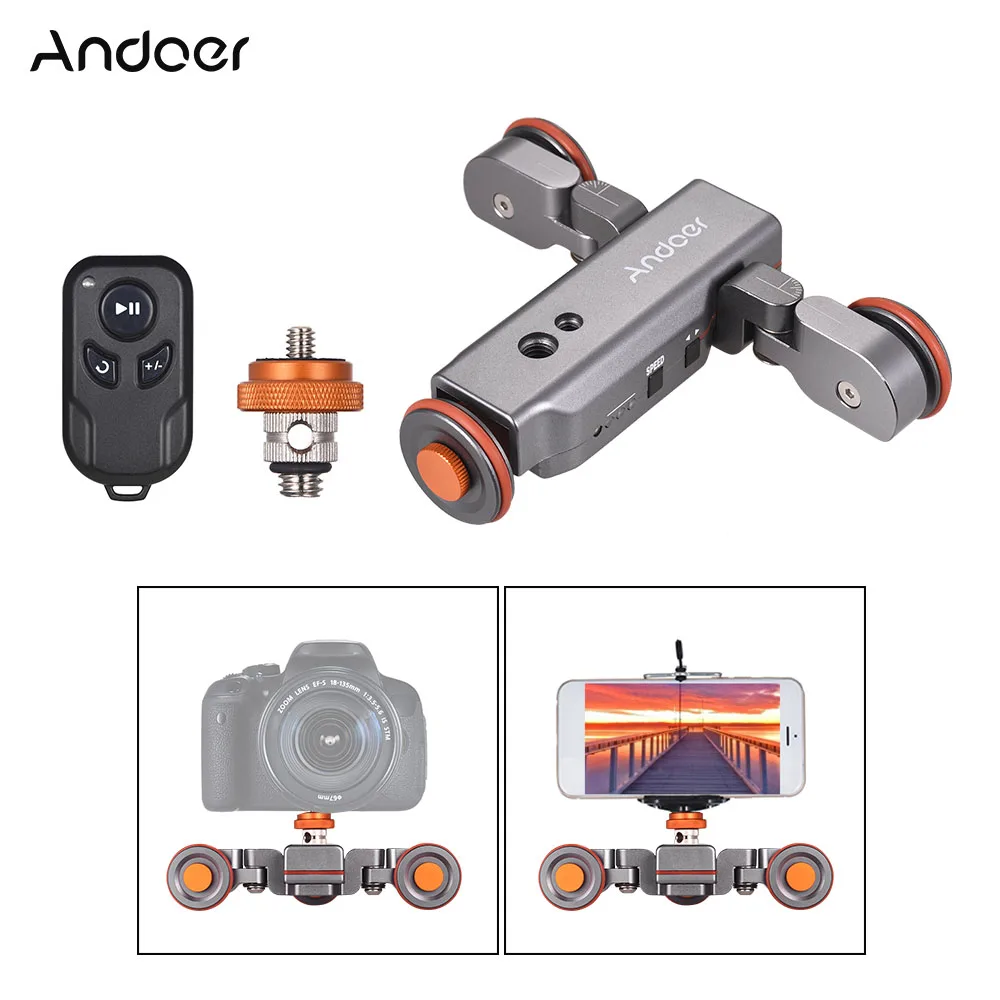 Andoer L4 PRO Camera Video Dolly Scale Electric Track Slider Remote Control+Battery+3 Slider Skater for Canon Nikon Sony Camera
Andoer L4 PRO Camera Video Dolly Scale Electric Track Slider Remote Control+Battery+3 Slider Skater for Canon Nikon Sony Camera