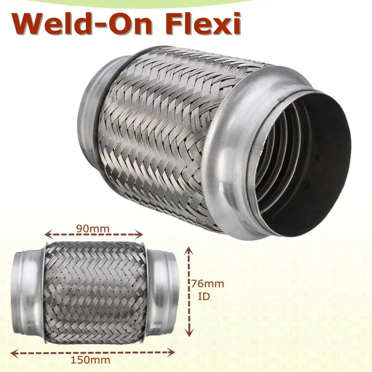 Сварная труба 3 "x 6" гибкая из нержавеющей стали Flexi Repair pipe 76 мм x 150 | Автомобили