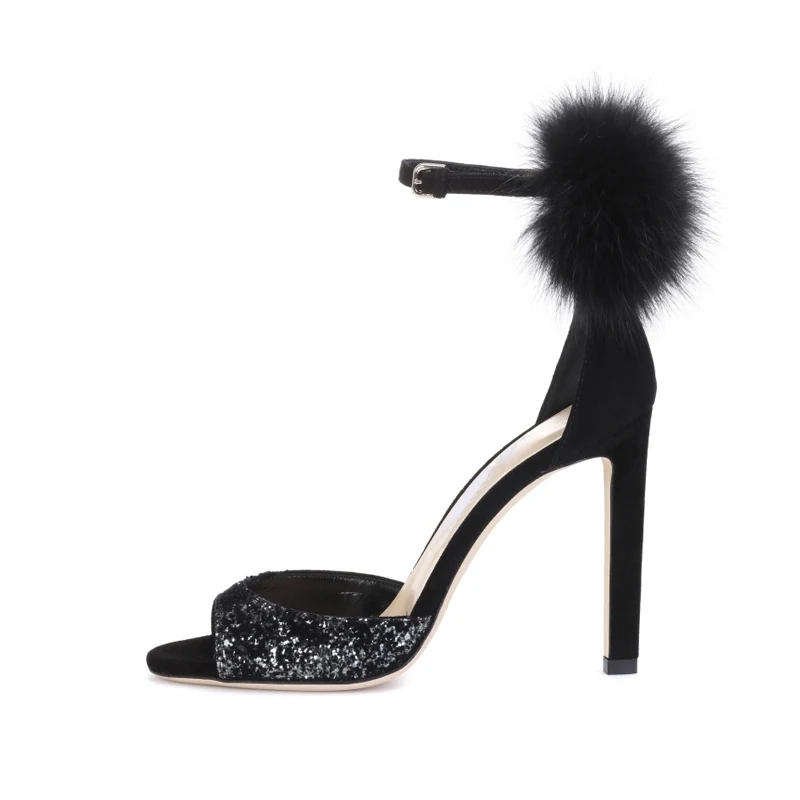 Summer Sexy Women Double Fur Bobbles One Strap Sandals Female Peep Toe Sequins Detachable Fur Ball Party Dress Sandalias Shoes
Summer Sexy Women Double Fur Bobbles One Strap Sandals Female Peep Toe Sequins Detachable Fur Ball Party Dress Sandalias Shoes