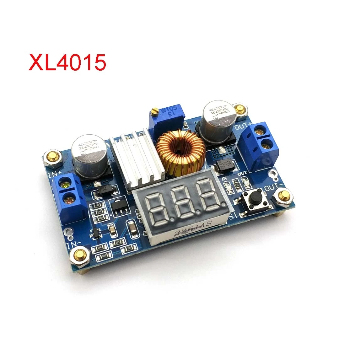 XL4015 75W DC-DC 5A Voltage Regulators Module Adjustable Buck Module With Voltmeter Display
XL4015 75W DC-DC 5A Voltage Regulators Module Adjustable Buck Module With Voltmeter Display