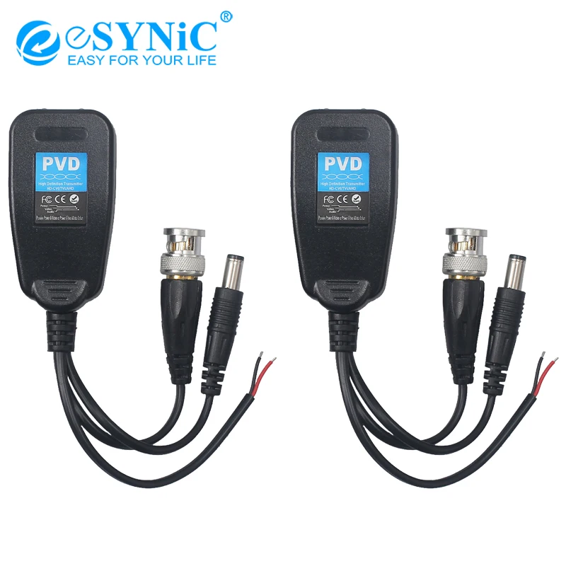 Esynic 1 Pair Of Gold CCTV Coax BNC Video Power Balun CCT ACC 058 BNC To RJ45 CCTV Balun For PTZ Camera Over Cat5/6 Cable
Esynic 1 Pair Of Gold CCTV Coax BNC Video Power Balun CCT ACC 058 BNC To RJ45 CCTV Balun For PTZ Camera Over Cat5/6 Cable