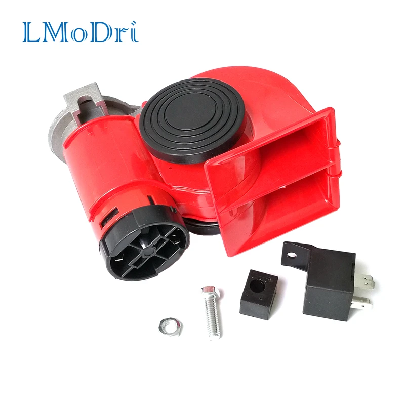 LMoDri Electric Pump Vehicle Air Horn Loudy Car Motorcycle Truck 12V Red Compact Dual Tone Siren
LMoDri Electric Pump Vehicle Air Horn Loudy Car Motorcycle Truck 12V Red Compact Dual Tone Siren