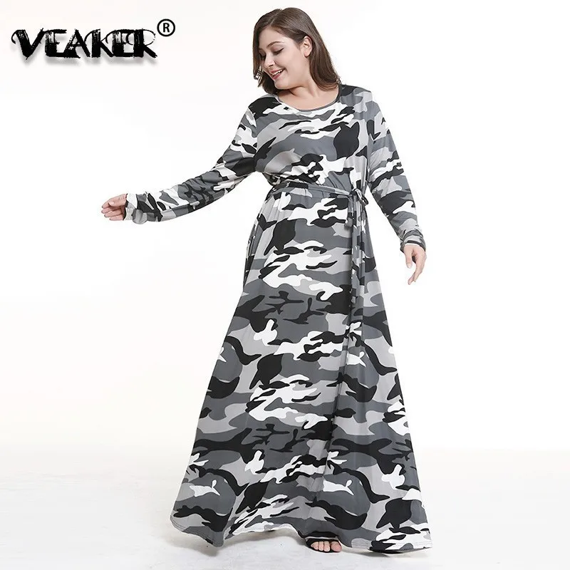 Autumn New Camouflage Loose Sexy Dress Women Casual Vestido Elastic O-neck Long Sleeve Plus Size Dresses Maxi Party Vestidos 5XL
Autumn New Camouflage Loose Sexy Dress Women Casual Vestido Elastic O-neck Long Sleeve Plus Size Dresses Maxi Party Vestidos 5XL