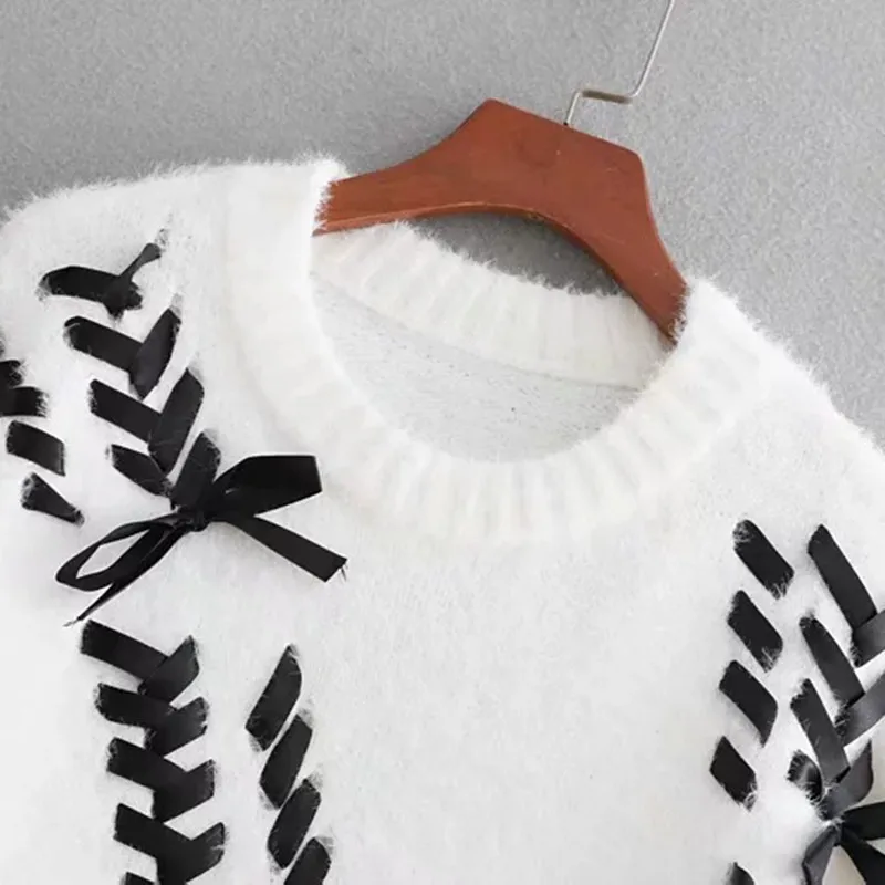 TVVOVVIN Mohair Sweater Women O Neck Long Sleeve Bowknot Patchwork Knitting Pullover Tops Female 2020 Spring Korean L503
TVVOVVIN Mohair Sweater Women O Neck Long Sleeve Bowknot Patchwork Knitting Pullover Tops Female 2020 Spring Korean L503