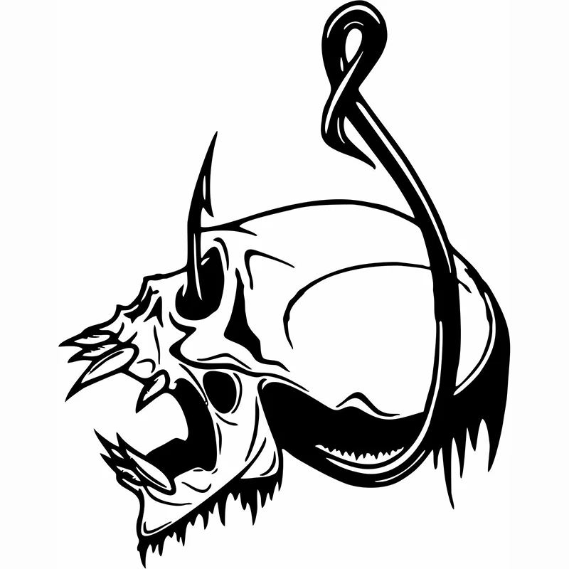Skull Fish Hook Fishing Bone Boat Car Truck Window Vinyl Decal Sticker Handsome And Cool Stickers
Skull Fish Hook Fishing Bone Boat Car Truck Window Vinyl Decal Sticker Handsome And Cool Stickers