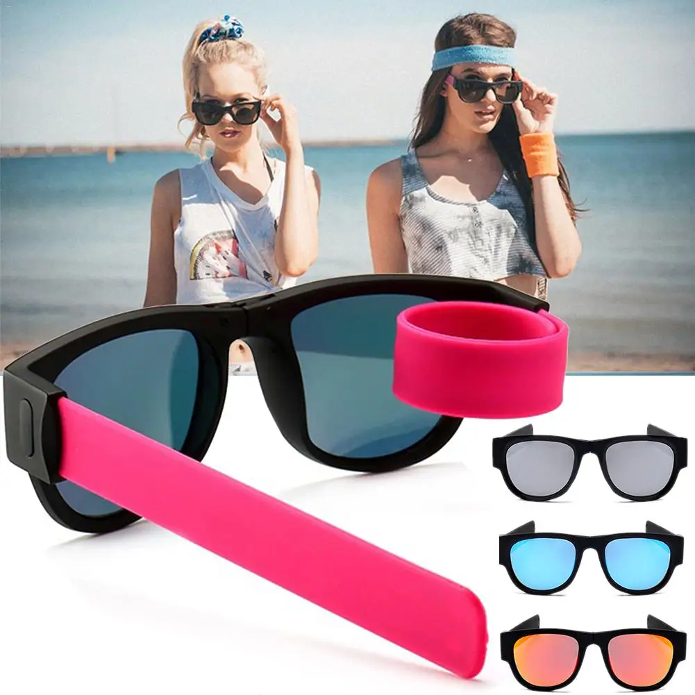 Polarized Folding Slap Sunglasses Women Wristband Sun Glasses For Men Slappable Bracelet High Quality Brand Designer
Polarized Folding Slap Sunglasses Women Wristband Sun Glasses For Men Slappable Bracelet High Quality Brand Designer