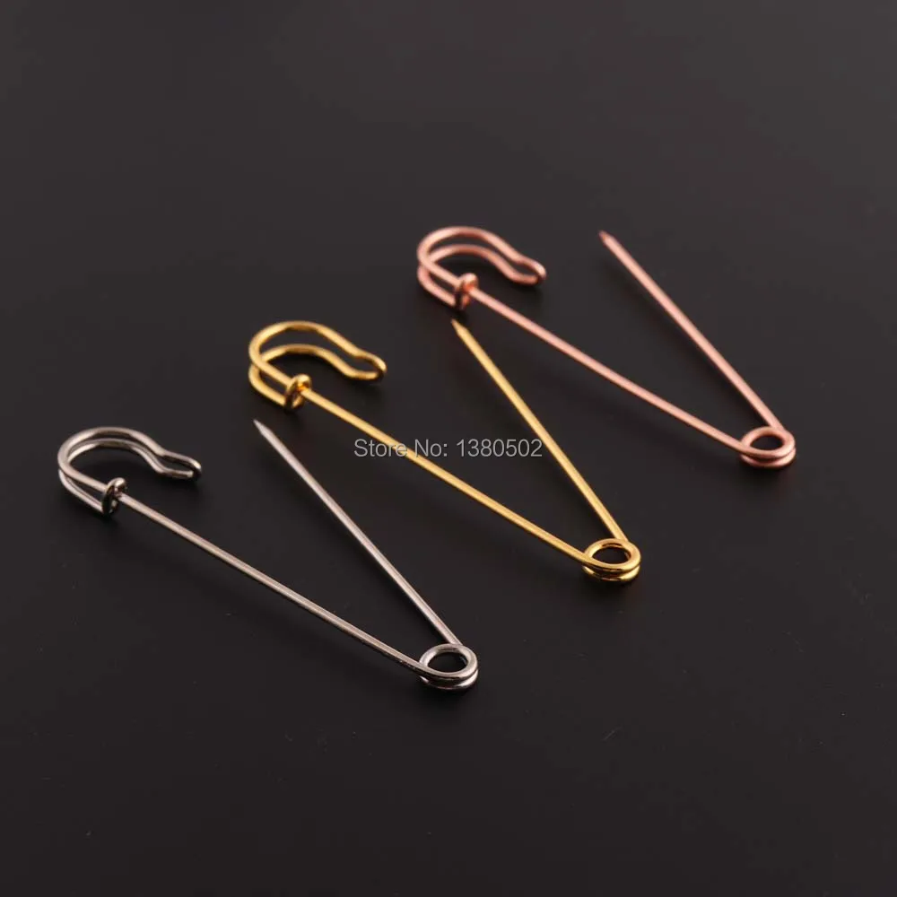 20pcs/lot 76mm Rose Gold /silver /gold color Metal Safety Pins Brooch pins for Earring Decoration
20pcs/lot 76mm Rose Gold /silver /gold color Metal Safety Pins Brooch pins for Earring Decoration