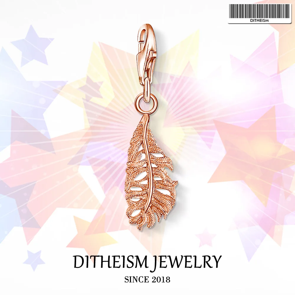 Rose Feather Charms Pendant,2018 Fashion Jewelry 925 Sterling Silver Trendy Gift For Women Girls Fit Bracelet Necklace Bag
Rose Feather Charms Pendant,2018 Fashion Jewelry 925 Sterling Silver Trendy Gift For Women Girls Fit Bracelet Necklace Bag