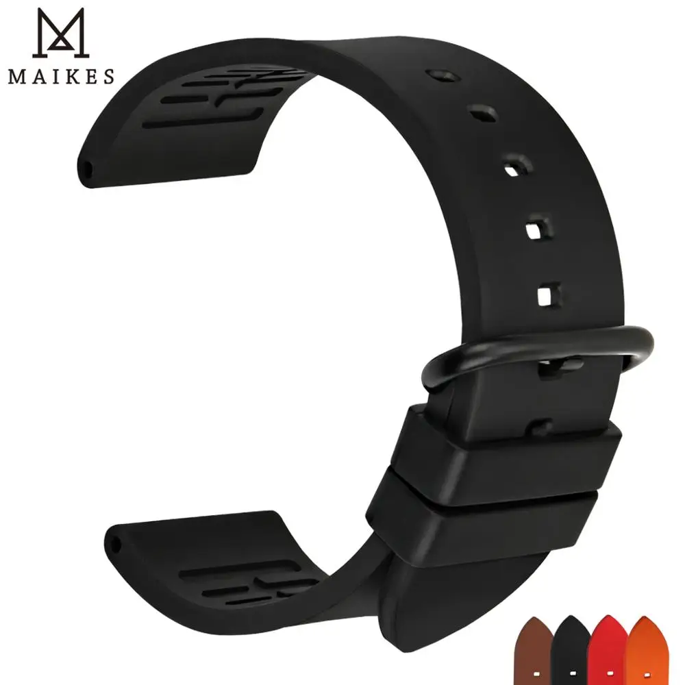 MAIKES New high quality fluororubber watchbands 20mm 22mm 24mm fashion sports rubber strap watch band watch bracelet belt
MAIKES New high quality fluororubber watchbands 20mm 22mm 24mm fashion sports rubber strap watch band watch bracelet belt
