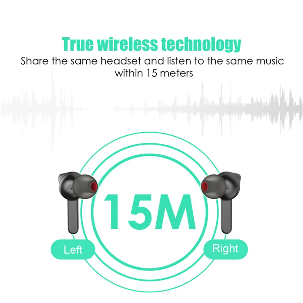 GW15 настоящие беспроводные наушники Bluetooth 5 0 TWS часов музыка время мини спортивные