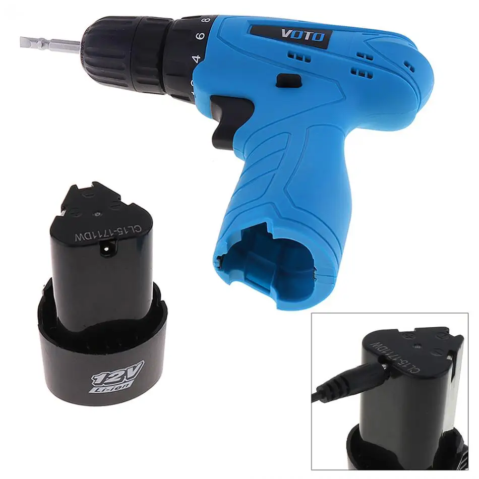 12V Electric Screwdriver Cordless with Rotation Adjustment Switch and Plastic Box 26pcs Accessories Set for Handling Screws
12V Electric Screwdriver Cordless with Rotation Adjustment Switch and Plastic Box 26pcs Accessories Set for Handling Screws
